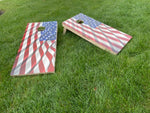 Wave Flag Cornhole Board Set