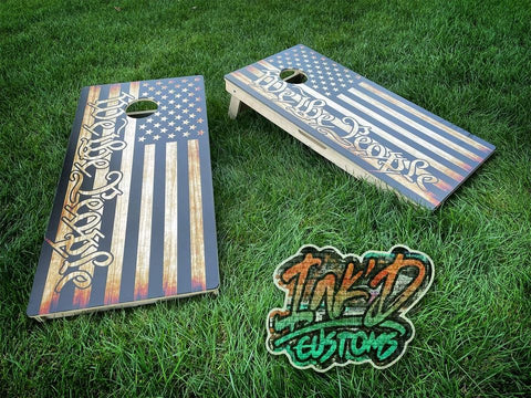 We The People Cornhole Board Set