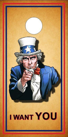 Uncle Sam Military Poster Cornhole Boards