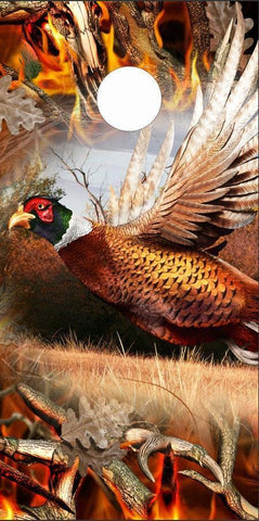 Ringneck Pheasant Ob Buck Blaze Cornhole Boards