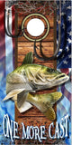 Walleye Fish Hooks One More Cast Cornhole Boards