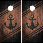 Nautical Anchor Wood Cornhole Boards