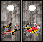 Maryland Crab Duck Wood Cornhole Boards