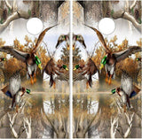 Mallard Duck  Camo Cornhole Boards