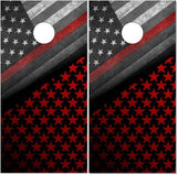 Thin Red Line Flag Cornhole Boards