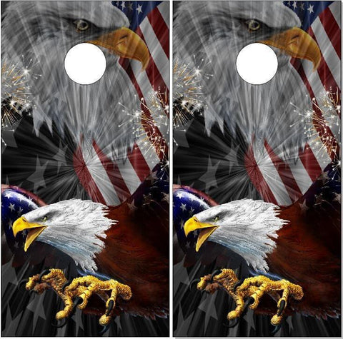 American Eagle Scream Cornhole Boards