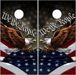 American Flag Eagle Constitution Cornhole Boards