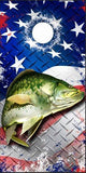 Crappie Fish American Flag Cornhole Boards