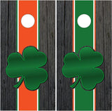 Irish Clover Wood Cornhole Boards