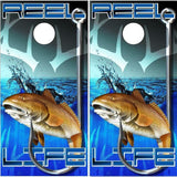 Red Fish Carbon Life Cornhole Boards