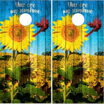 Sunflower Sunshine Wood Cornhole Boards