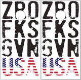 Zero Fcks Given USA Cornhole Boards