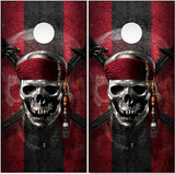 Pirate Skull Cornhole Boards