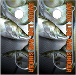 Fish Snook Line and Sinker Cornhole Boards