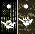 Hang Loose Camo Cornhole Boards