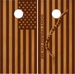 Don't Tread On Me Jack Flag Cornhole Boards