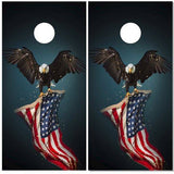 Eagle Carrying American Flag Cornhole Boards