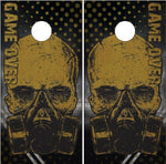 Game Over Skull Apocolypse Cornhole Boards