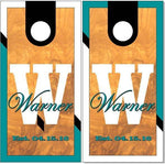 Wedding Wood Split Cornhole Boards