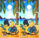 Twisted Parrot Beach Cornhole Boards