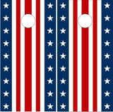 American Flag Strips Cornhole Boards