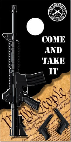 Come And Take It Gun Rights Cornhole Boards