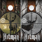 Deer Buck Scope Hitman Camo Cornhole Boards