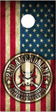 American FLag 2nd Amendment Skull Cornhole Boards