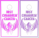 Just Cornholin Cancer Cornhole Boards