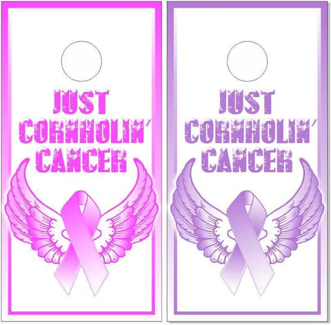 Just Cornholin Cancer Cornhole Boards