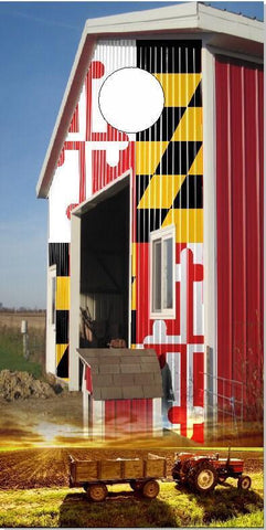 Maryland Flag Barn Cornhole Boards