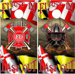 Maryland Flag FIre Department Cornhole Boards