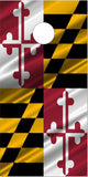 Maryland Flag Ripples Cornhole Boards