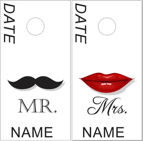 Mr and Mrs Cornhole Boards