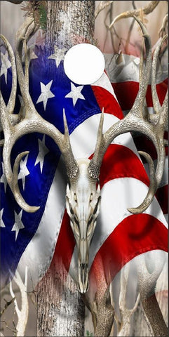 American Deer Oblit Camo Cornhole Boards