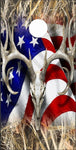 American Deer Tallgrass Camo Cornhole Boards