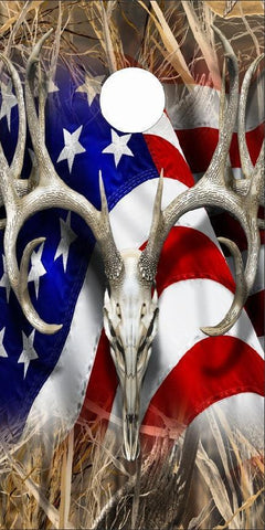 American Deer Tallgrass Duck Camo Cornhole Boards